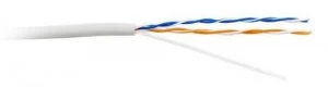 Zexum 2 Pair 4 Core Round White CCS Telephone Cable - 1 Meter