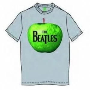 The Beatles Apple Mens Grey T Shirt: X Large
