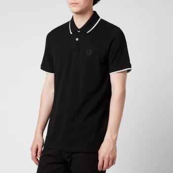 Armani Exchange Tipped Collar Polo Shirt Black Size L Men