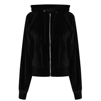 Miso Velour Jacket Ladies - Black