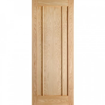 LPD Lincoln Contemporary 3 Panel Fully Finished Oak Internal Door - 1981mm x 686mm (78 inch x 27 inch)