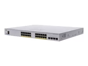 Cisco CBS350-24FP-4X-UK Network Switch Managed L2/L3 Gigabit Ethernet (10/100/1000) Silver (CBS350-24FP-4X-UK)
