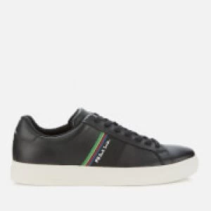 Paul Smith Mens Rex Leather Low Top Trainers - Black - UK 7