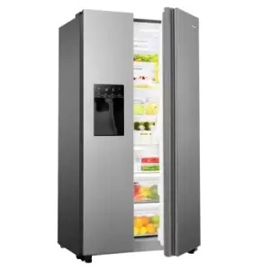 Hisense RS694N4TIE E Rated American Style Fridge Freezer - Stainless Steel