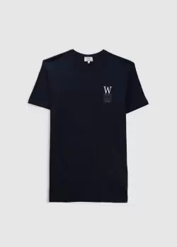 Woolrich Mens Lakeside T-Shirt In Union Blue