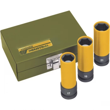 Proxxon Industrial 23938 IMPACT Socket Set (1/2") 17, 19 & 21mm - ...
