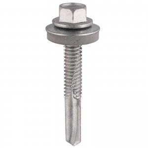 Hex Head Self Drill Screws for Heavy Section Steel EPDM Washers 5.5mm 100mm Pack of 100