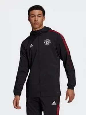 adidas Manchester United Tiro Presentation Track Top, Grey, Size XS, Men