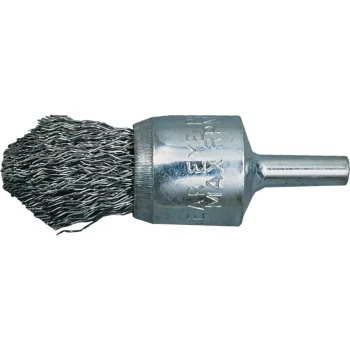 17MM Crimped Wire, Pointed End De-carbonising Brush - 30SWG