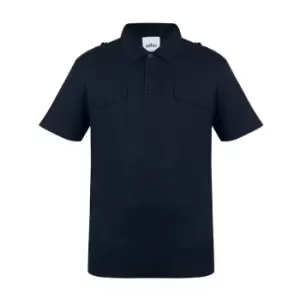 Soviet Double Pocket Polo Shirt Mens - Black
