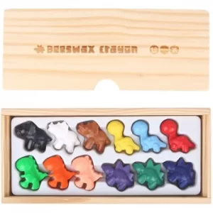 Beeswax Crayon Cute Dinosaurs (12 Colours)