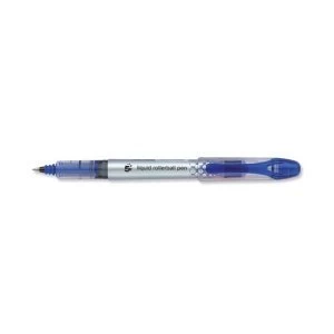 5 Star Elite Rollerball Pen Liquid Ink 0.7mm Tip 0.5mm Line Blue Pack 12