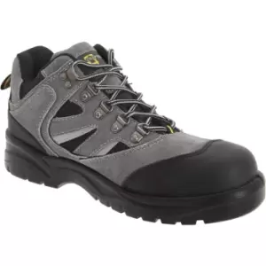 Grafters Mens Industrial Safety Hiking Boots (11 UK) (Dark Grey/Black) - Dark Grey/Black