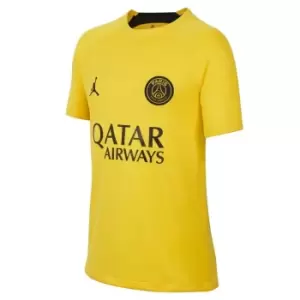 Air Jordan Paris Saint Germain Pre Match Shirt Juniors - Yellow