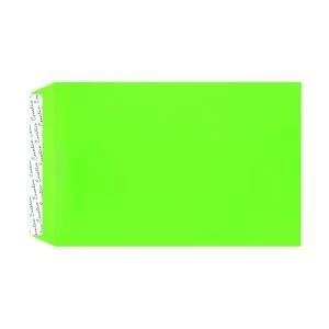 C4 Pocket Envelope Peel and Seal 120gsm Lime Green Pack of 250 407P