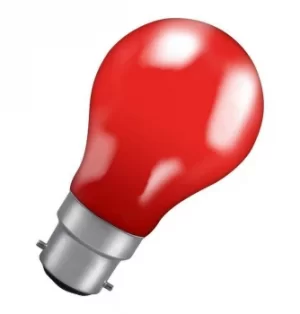 Crompton Lamps 25W GLS B22 Dimmable Colourglazed IP65 Red