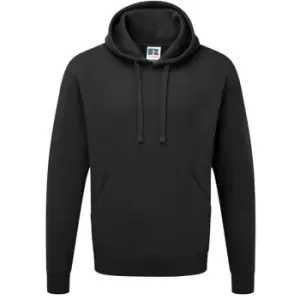 Russell Colour Mens Hooded Sweatshirt / Hoodie (2XL) (Black)