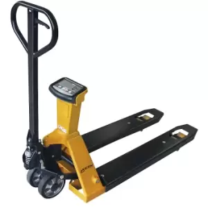 KERN Pallet truck with LCD display, max. load 2000 kg, lifting range 90 - 205 mm