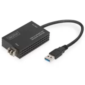 Digitus PC, Fibre optic, Laptop, USB 3.2 1st Gen (USB 3.0), Networks Adapter [1x USB - 1x SFP slot] DN-3026