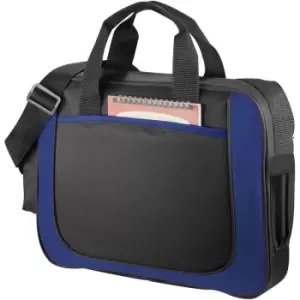 Bullet The Dolphin Business Briefcase (Pack Of 2) (38.1 x 7 x 29.2cm) (Solid Black/Royal Blue) - Solid Black/Royal Blue