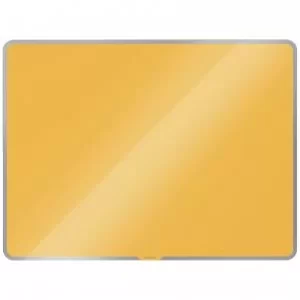 Leitz Cosy Magnetic Glass Whiteboard 800x600mm Warm Yellow