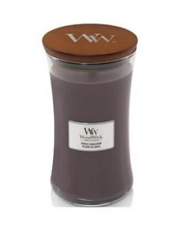 Woodwick Large Hourglass Candle ; Sueded Sandalwood