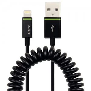Leitz Complete Coiled Lightning to USB Cable 1 m