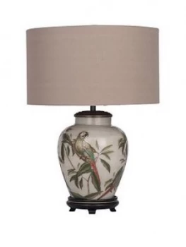 Pacific Lifestyle Parrot Small Glass Table Lamp