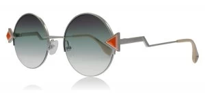 Fendi FF0243/S Sunglasses Silver Green VGV 51mm