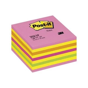 Post it Cube Sticky Notes Neon Pink 450 Sheets