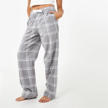 Jack Wills Flannel Check Pyjama Bottoms - Grey Check