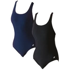 SwimTech Splashback Black Swimsuit Adult - 34"