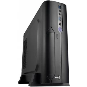 Aerocool CS-101 Slim Black Micro ATX / Desktop Case 2 x USB 3.0 Black Interior