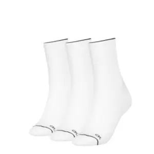 Calvin Klein Athletic Crew Socks 3 Pack Womens - White
