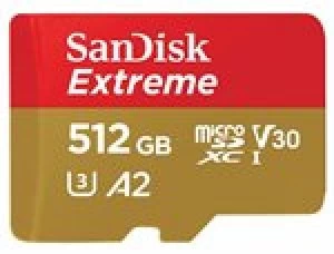 SanDisk Extreme 512GB MicroSDXC Memory Card