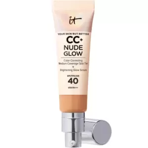 IT Cosmetics CC+ and Nude Glow Lightweight Foundation and Glow Serum with SPF40 32ml (Various Shades) - Neutral Tan