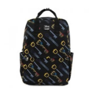 Loungefly Disney Kingdom Hearts Keys Aop Square Nylon Backpack