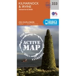Kilmarnock and Irvine by Ordnance Survey (Sheet map, folded, 2015)