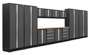 Bold 3.0 Grey 14 piece Garage Cabinet Set
