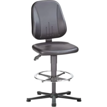 ESD Unitec 3 High Chair Black + Glides/Footring