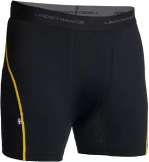 Lindstrands Dry Functional Shorts, black-yellow, Size XL, black-yellow, Size XL