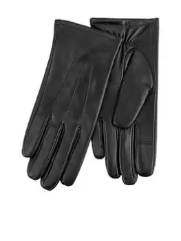 TOTES 3 Point Smartouch Leather Gloves - Black Size M Women