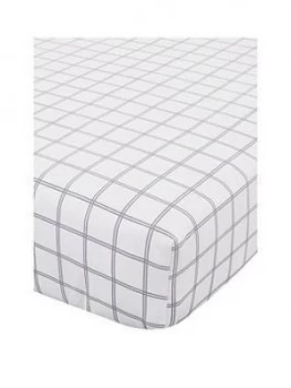 Catherine Lansfield Cl Brushed Cotton Tartan Check Fitted Sheet - Ks