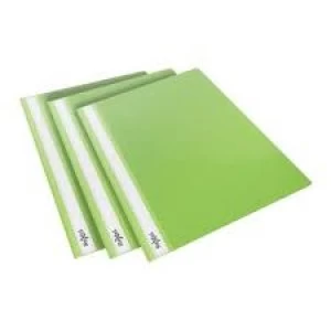 Rexel Choices Report Fldr Clear Front Capacity 160 Sheets A4 Green Ref