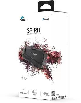 Cardo Spirit Duo Communication System Double Pack, black, black, Size One Size