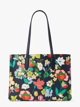 Kate Spade All Day Flower Bed Large Tote Bag, Blue, One Size