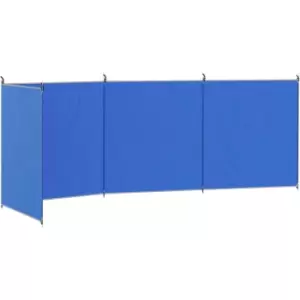 Outsunny Camping Windbreak Portable Wind Blocker Privacy Wall, 540cm x 150cm - Blue