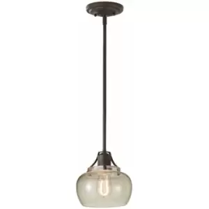 1 Bulb Ceiling Pendant Light Fitting Rustic Iron LED E27 60W Bulb