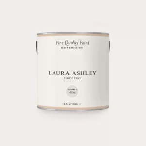 Laura Ashley Matt Emulsion Paint Sugared Grey White 2.5L