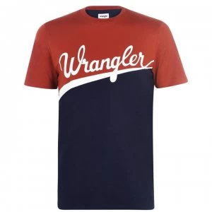Wrangler Short Sleeve Globe T Shirt - Picante Brown